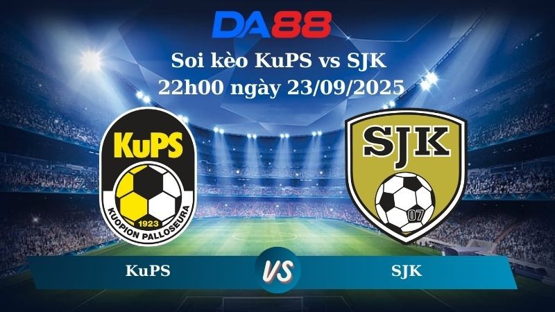 DA88 Nhận định soi kèo KuPS vs SJK 22h00 ngày 23/09/2025 - VĐQG Phần Lan