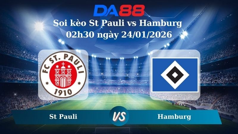 DA88 Nhận định soi kèo St Pauli vs Hamburg 02h30 ngày 24/01/2026 – Bundesliga