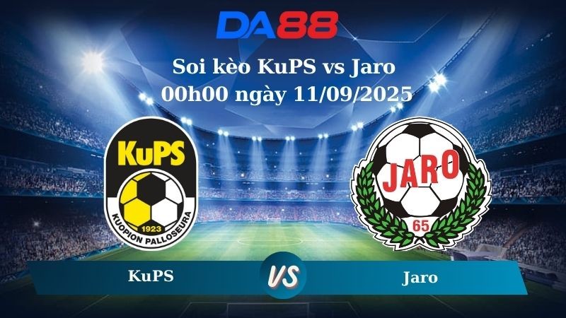 DA88 Nhận định soi kèo KuPS vs Jaro 00h00 ngày 11/09/2025 - Cúp Quốc Gia Phần Lan